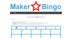 Desktop Screenshot of makerbingo.com